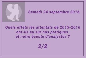 colloque Quels effets les attentats de 2015-2016 ?