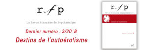 RFP 3/2018 Destins de l'autoérotisme