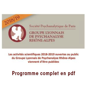 Groupe lyonnais - Activités scientifiques - 2018-2019