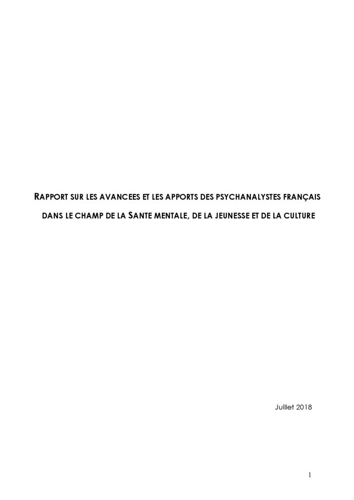 thumbnail of Rapport-apports-psychanalystes-francais-2018