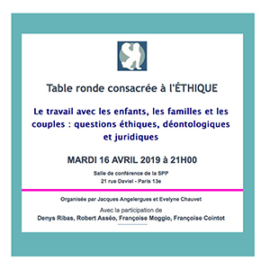 Table ronde - L'éthique le 16/04/2019