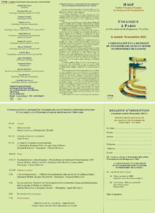 Colloque de l'IFAGP 2023