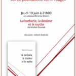 Soirée publications Le Fil rouge « La barbarie, la douleur et le mythe »